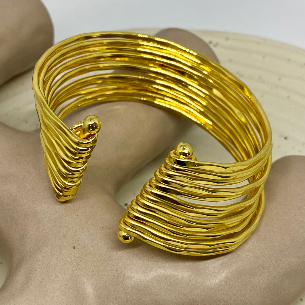Golden Cuff Bracelet - 33