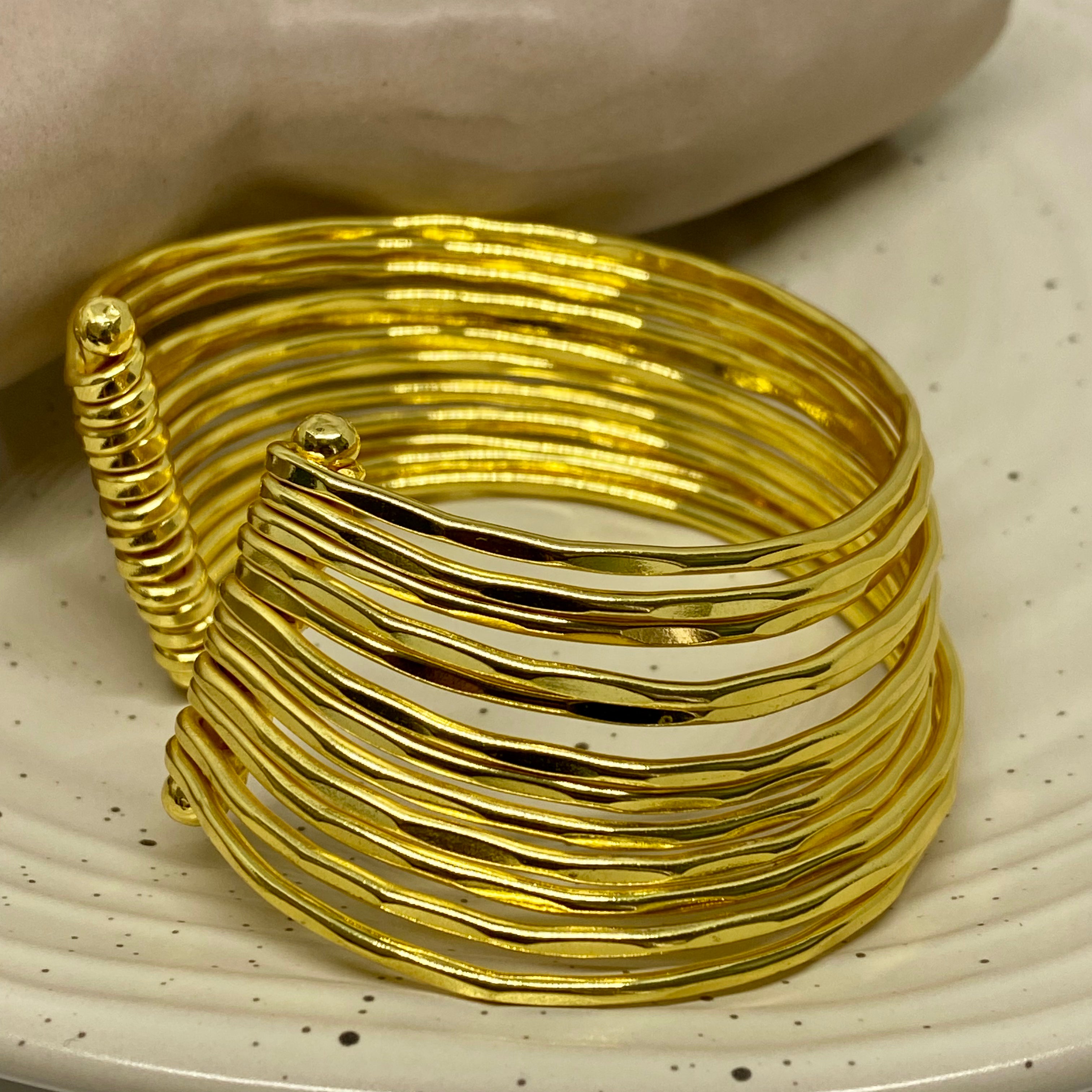 Golden Cuff Bracelet - 33