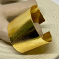 Wide Golden Cuff Bracelet - 34