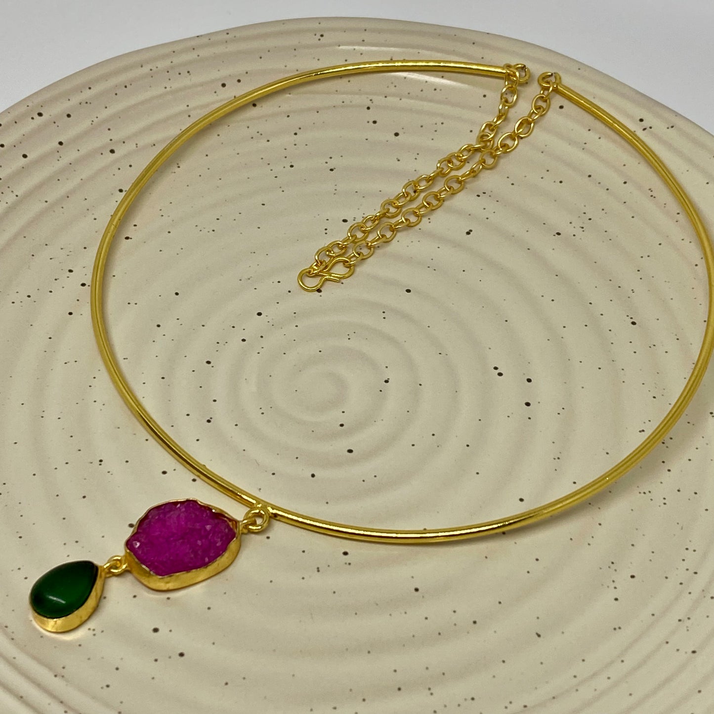 Druzy Stone Hasli Necklace -22