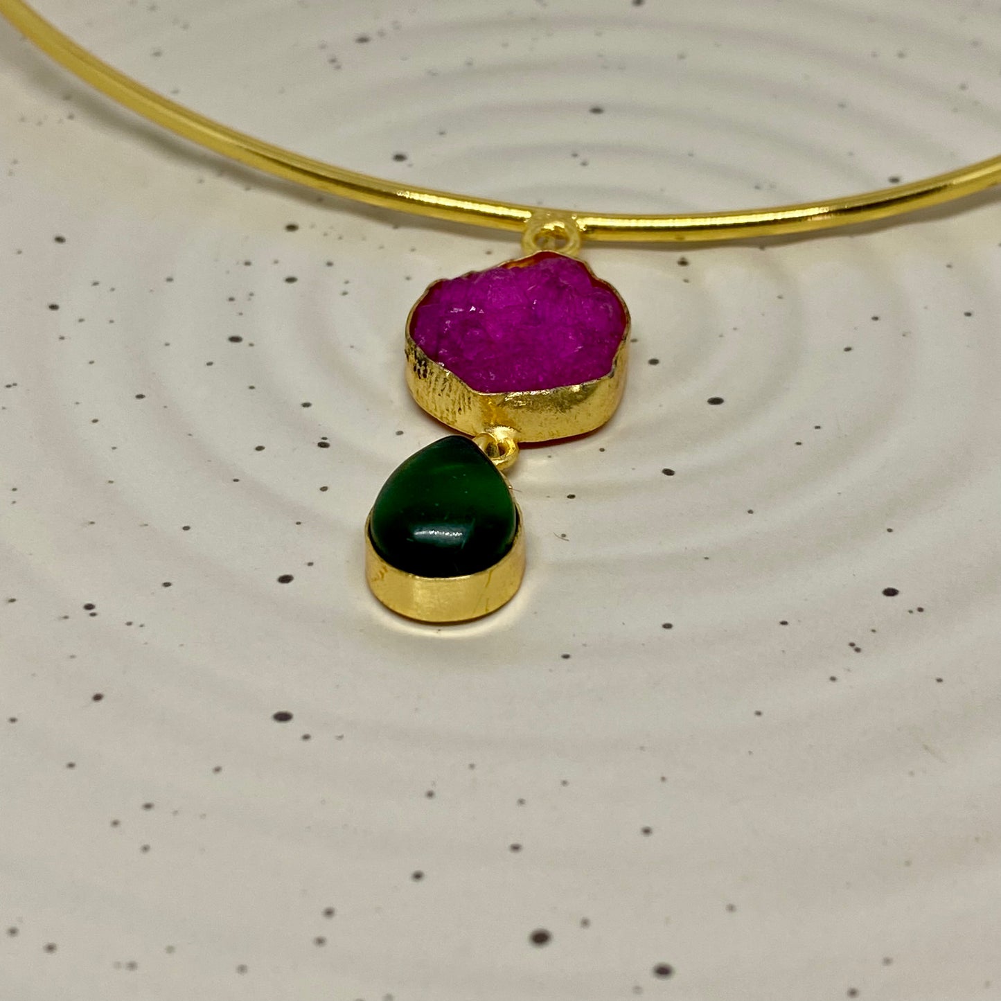 Druzy Stone Hasli Necklace -22