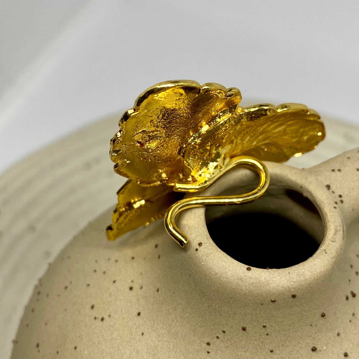 Leaf With Pearl Hook - 02