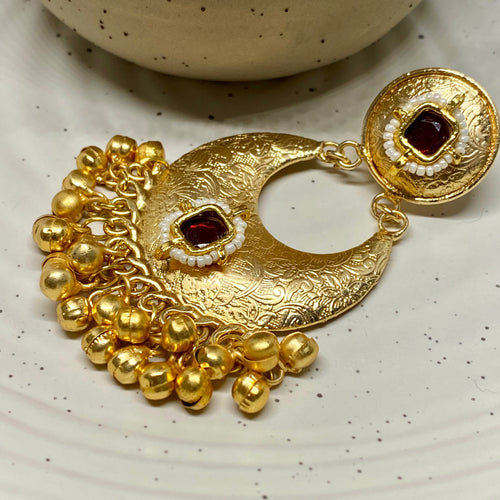 Brass olden Hanging Earring - 42