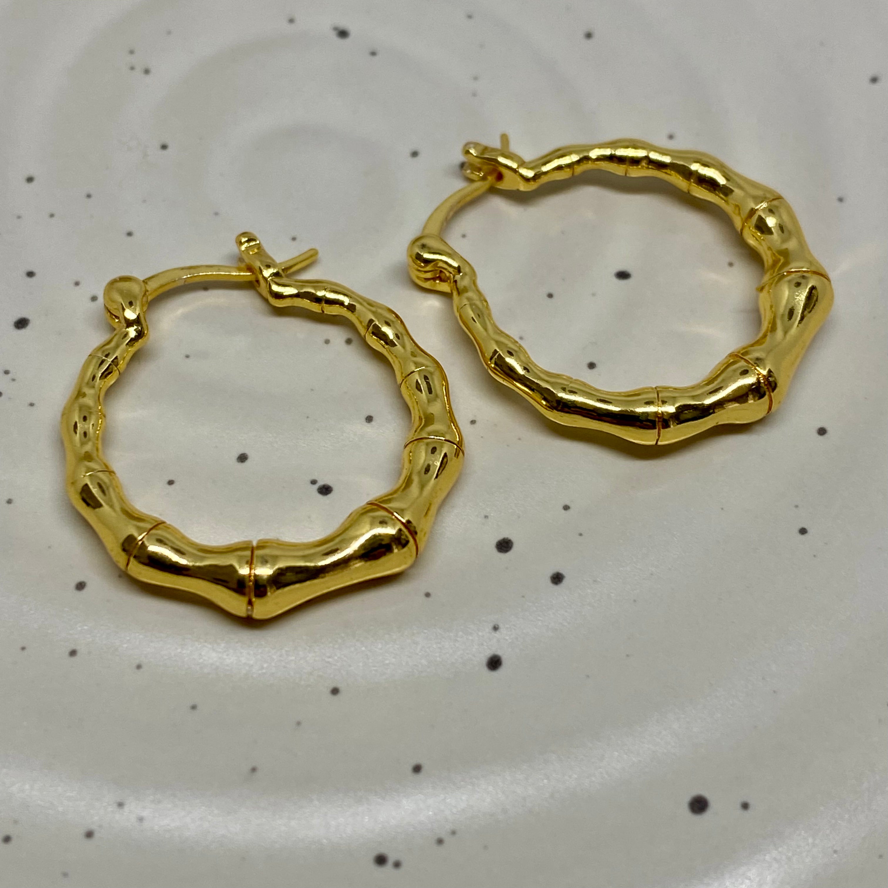 Bamboo Hoop Earring - 46