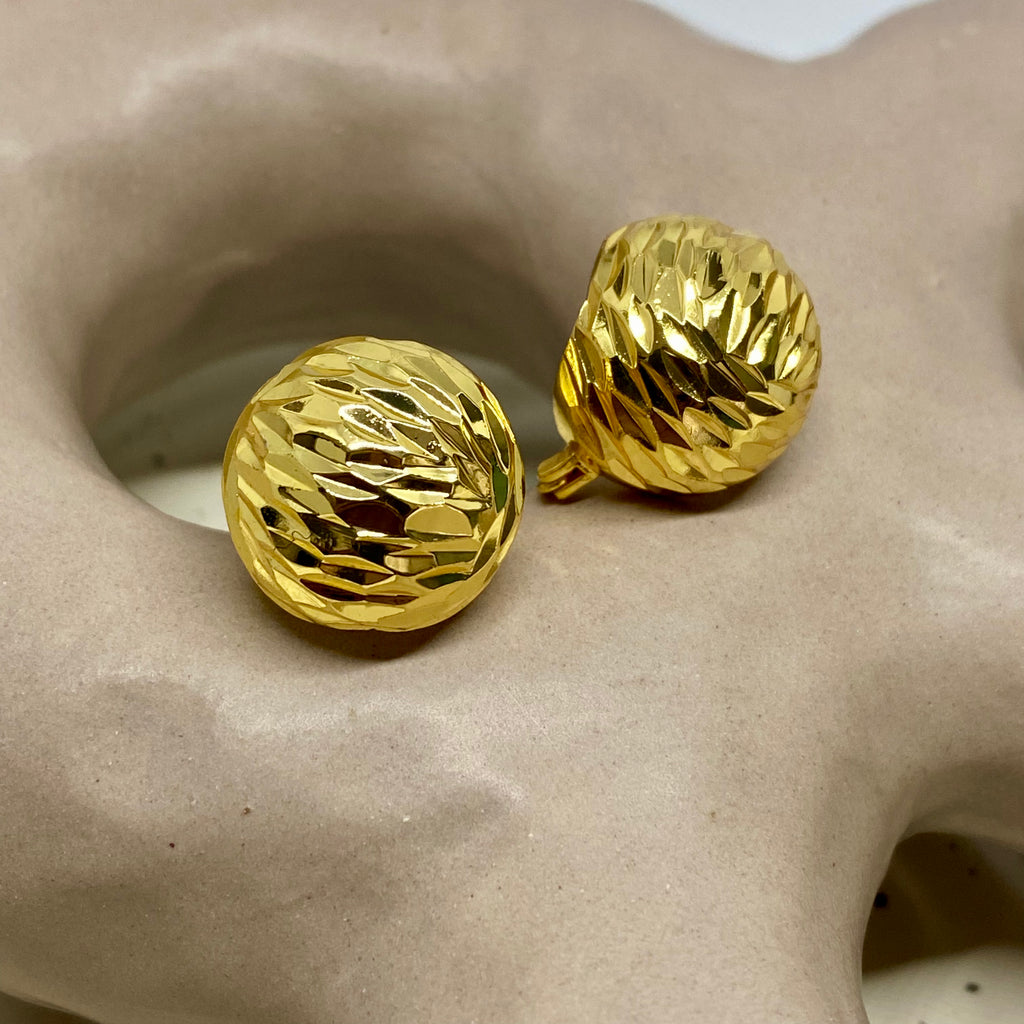 Laser Cut Ball Earring - 47