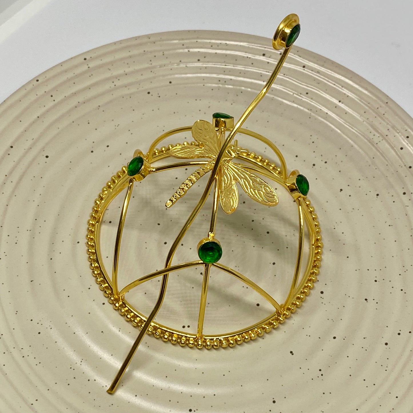 Dragonfly Metal Hair Bun - 12