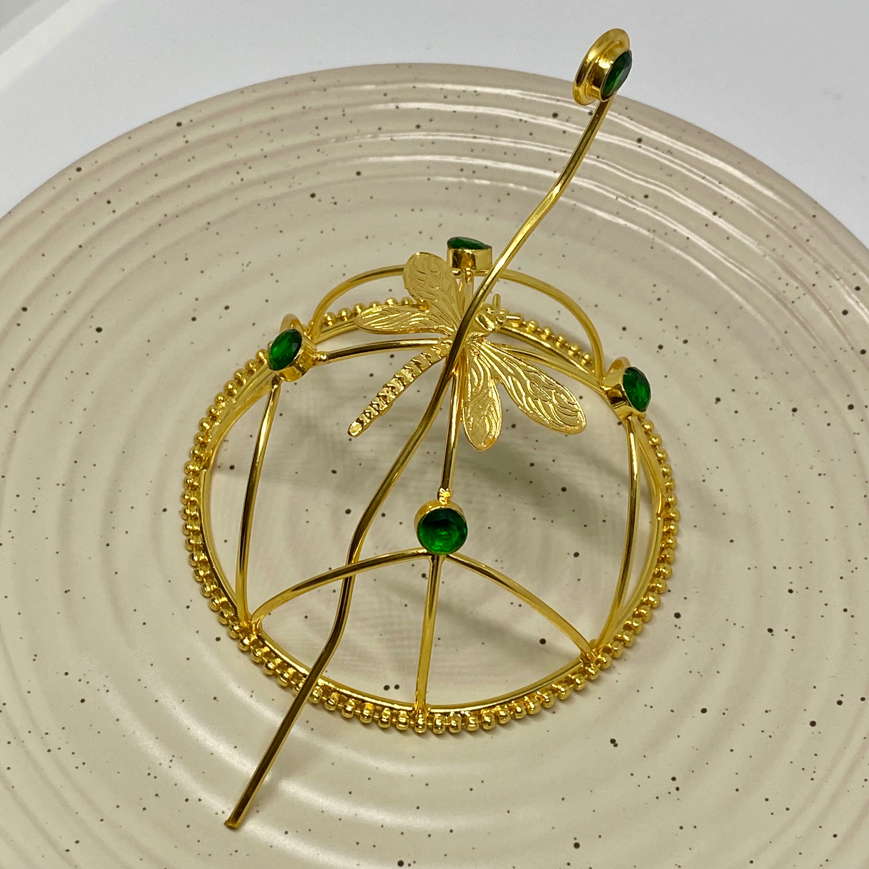 Dragonfly Metal Hair Bun - 12