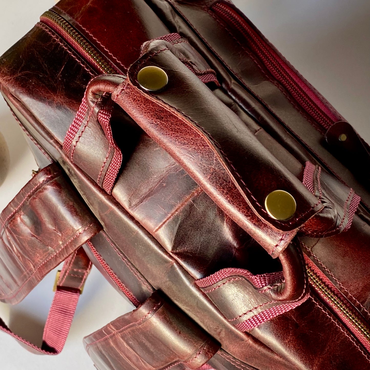 Genuine Leather Laptop Backpack - 11