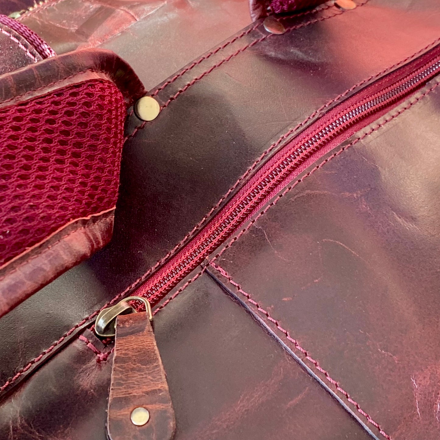 Genuine Leather Laptop Backpack - 11