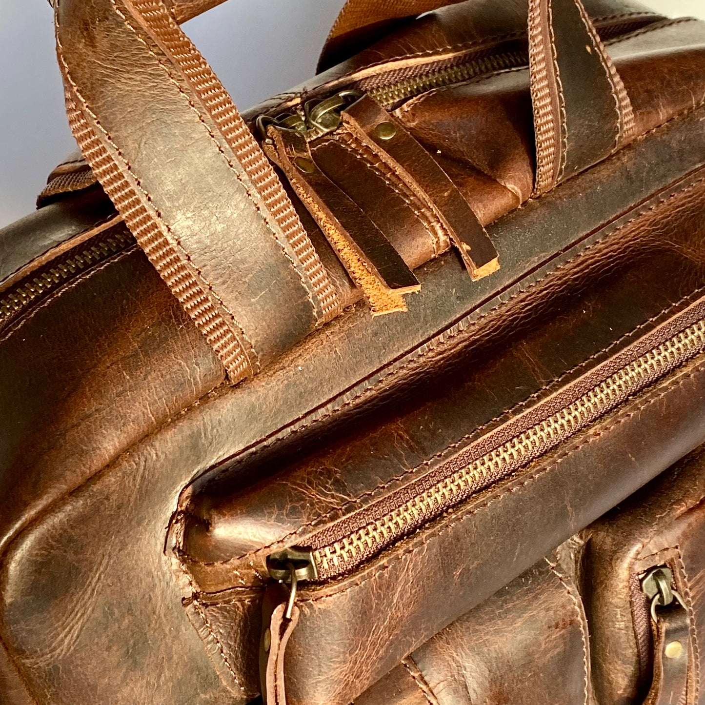 Leather Laptop Backpack -09