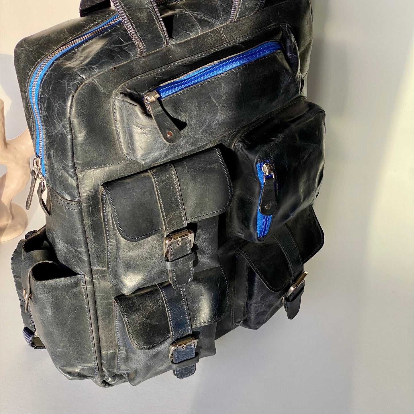 Leather Laptop Backpack -09