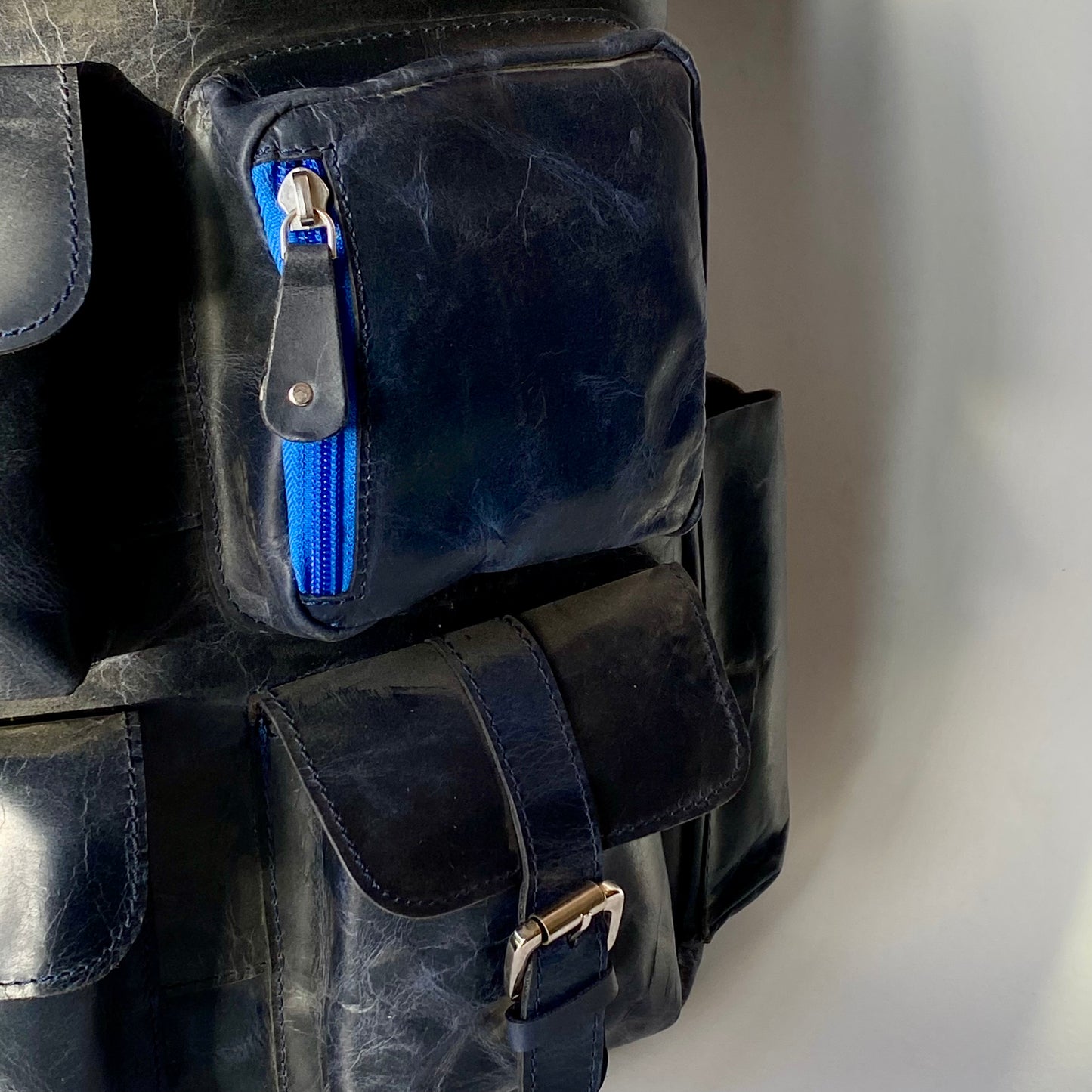 Leather Laptop Backpack -09