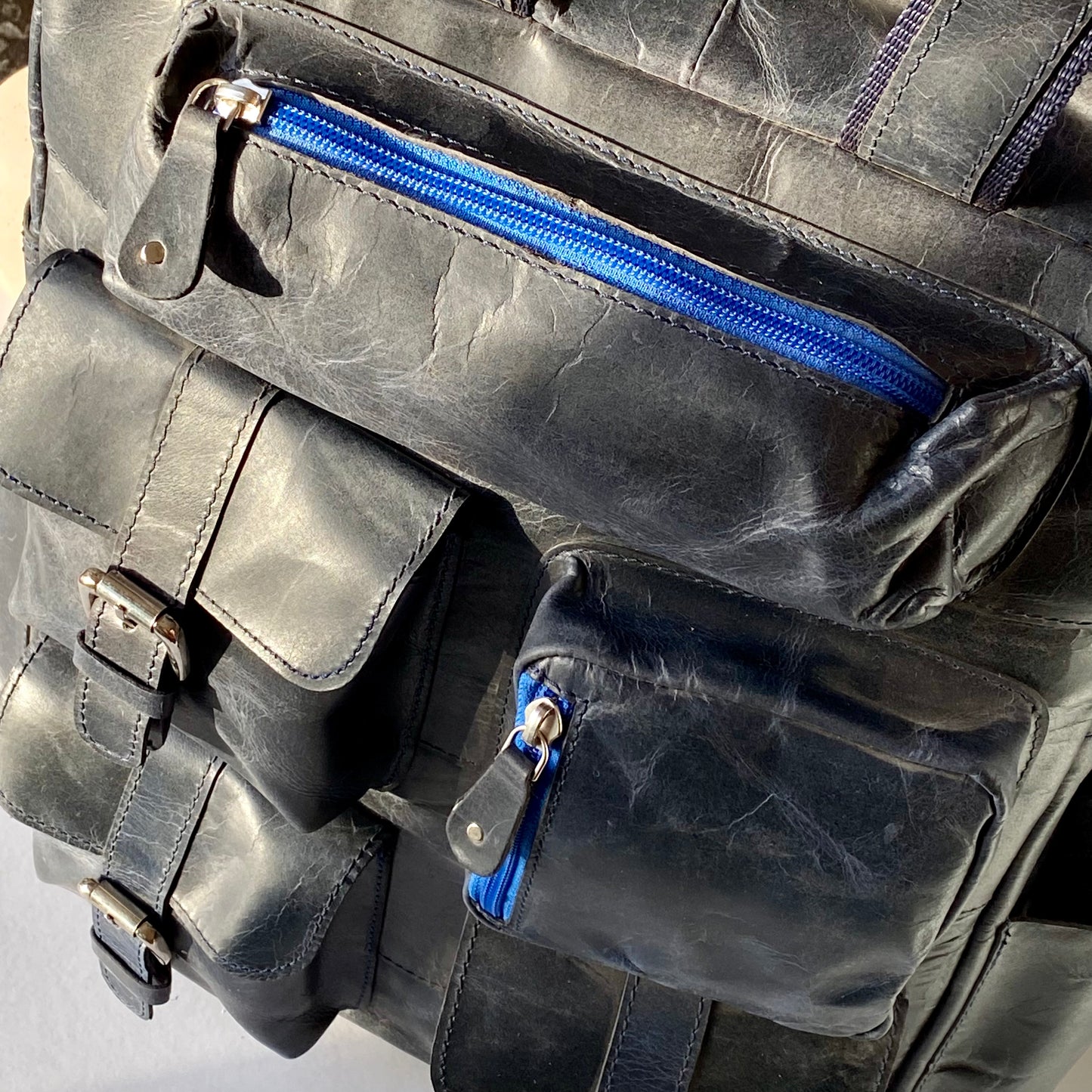 Leather Laptop Backpack -09