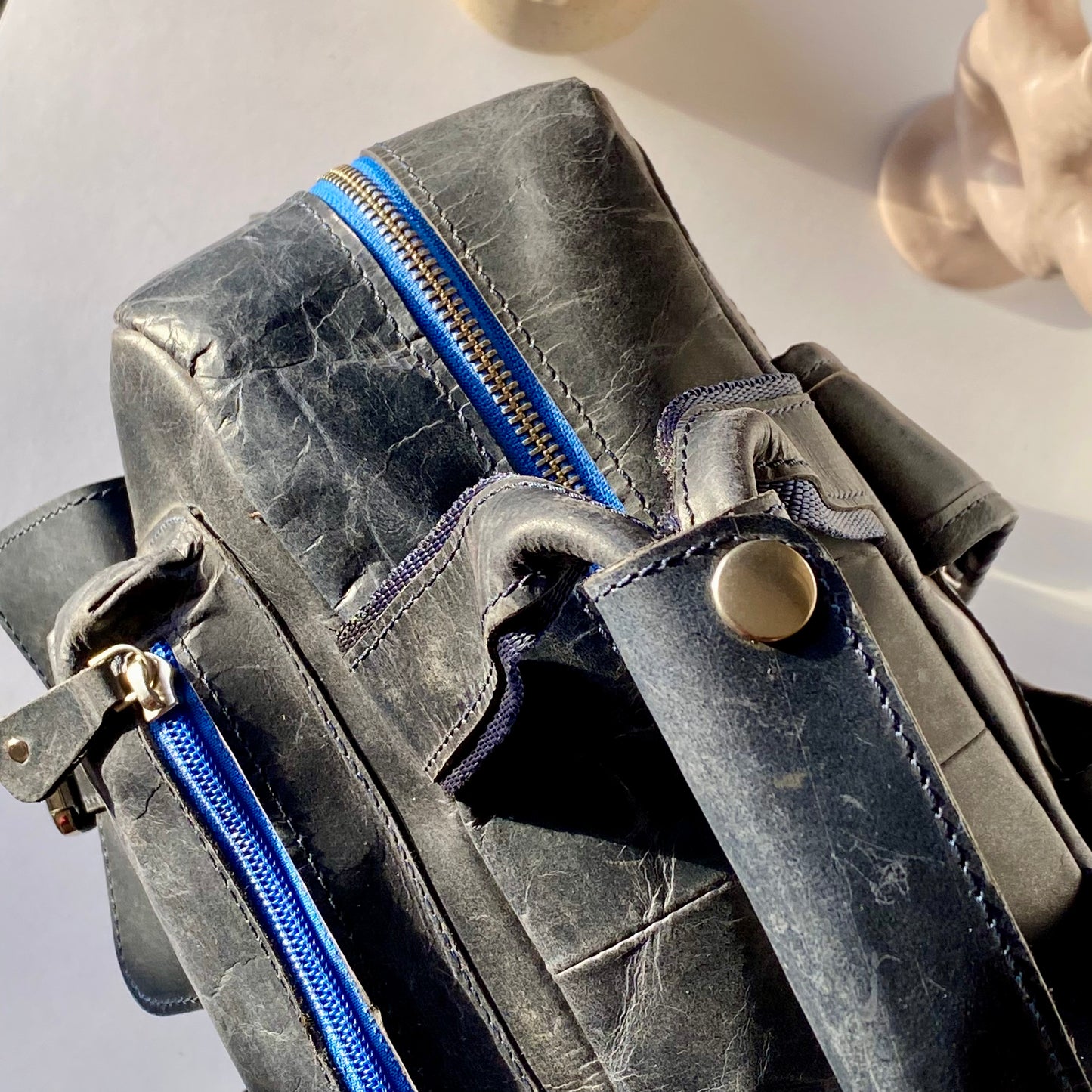 Leather Laptop Backpack -09