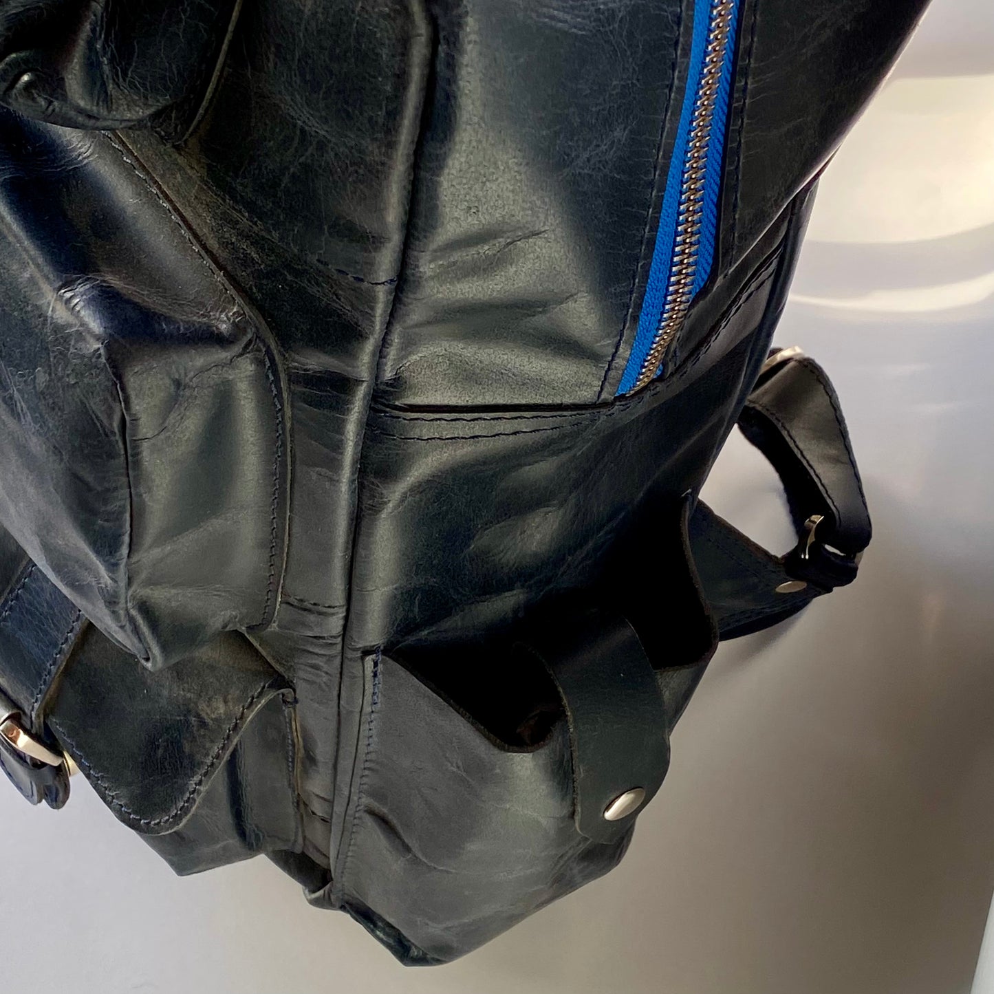 Leather Laptop Backpack -09