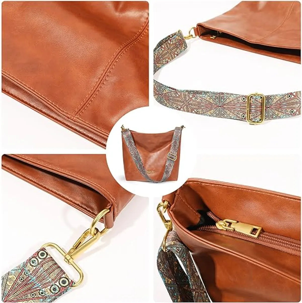 Vegan Leather Crossbody Handbag along with Sling