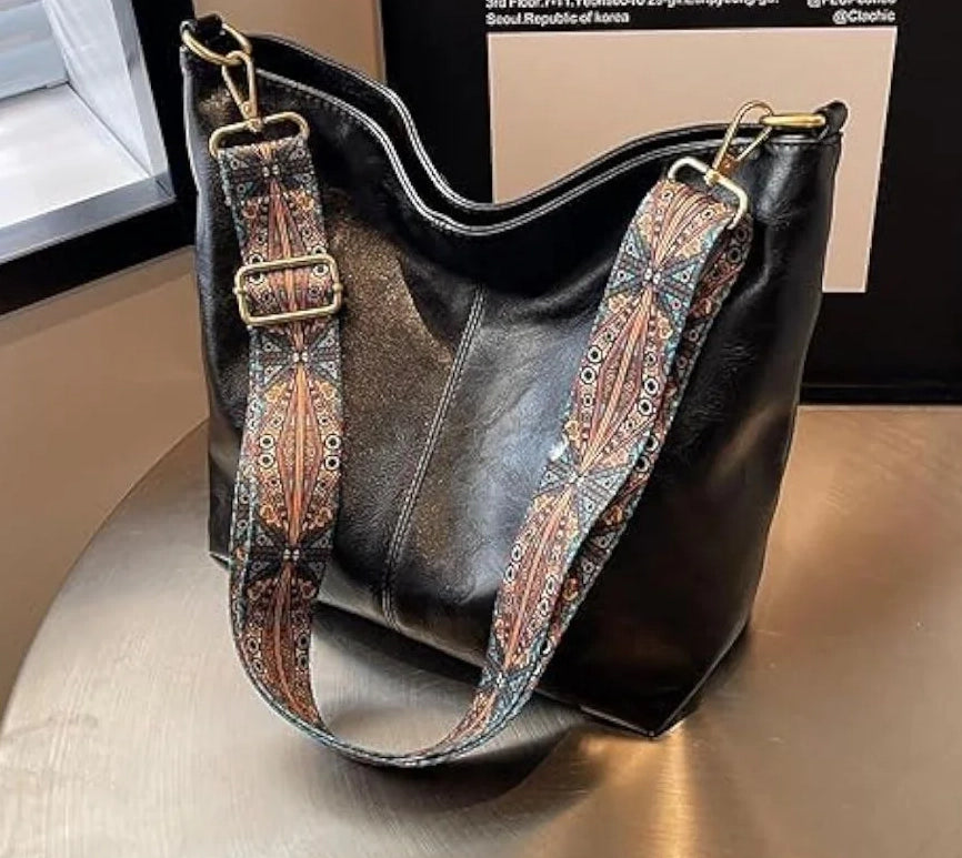 Premium Leather Handbag along with Sling  - 11